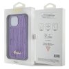 Guess GUHCP15SPSFDGSU iPhone 15 / 14 / 13 6.1 fioletowy/purple hardcase Sequin Script Metal